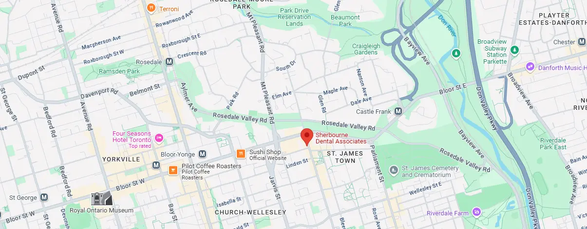 Map to Sherbourne Dental Associates